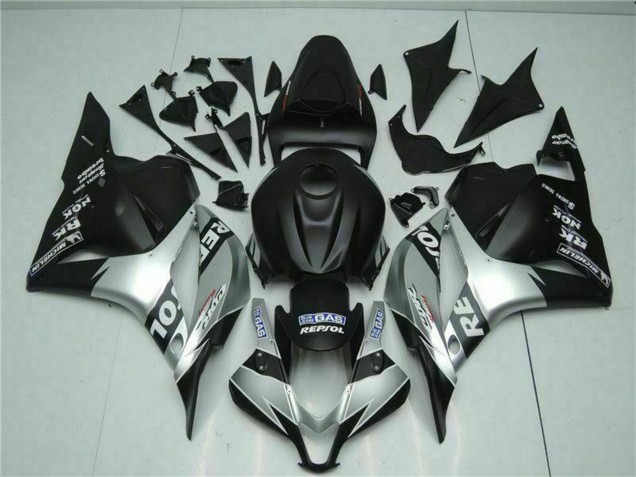 2009-2012 Honda CBR600RR Motorcycle Fairings - Silver Matte Black Repsol Canada Websites