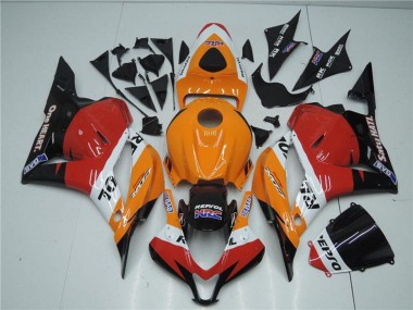 2009-2012 Honda CBR600RR Full Motorcycle Fairing Kits - Orange White Red Glossy Black Repsol Canada Websites