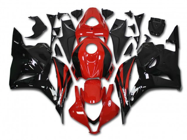 2009-2012 Honda CBR600RR Motorcycle Fairing Kits - Red Glossy Black Canada Websites
