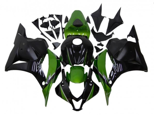 2009-2012 Honda CBR600RR Motorcycle Fairings - Black Green Canada Websites