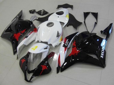 2009-2012 Honda CBR600RR Motorcycle Fairings Kit - White Red Glossy Black Canada Websites