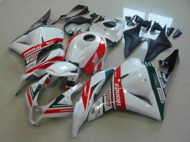 2009-2012 Honda CBR600RR Motorcycle Fairings - White Red Green Castrol Canada Websites