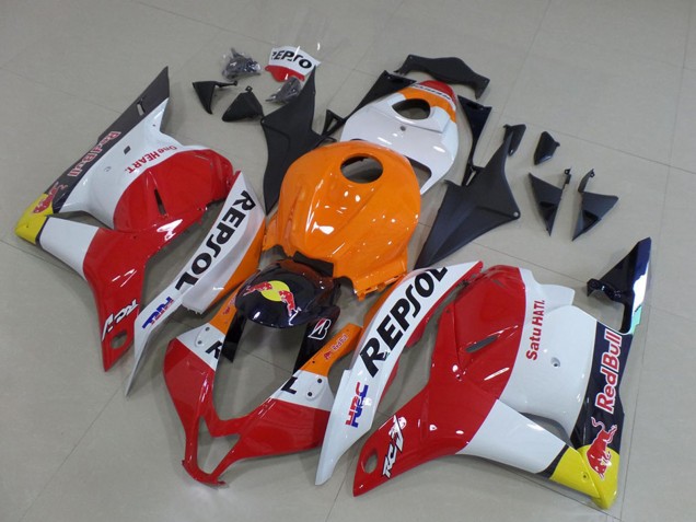 2009-2012 Honda CBR600RR Motorcycle Fairings - Orange White Red Yellow Blue Repsol HRC Red Bull Canada Websites