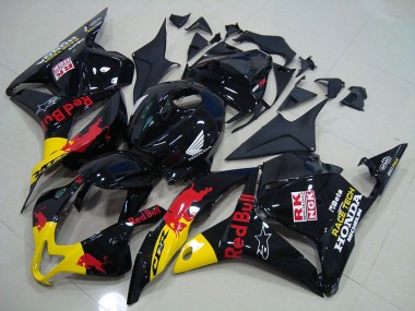 2009-2012 Honda CBR600RR Motorcycle Fairing - Glossy Black Yellow Red Bull Canada Websites