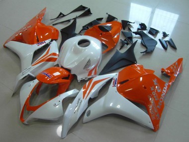 2009-2012 Honda CBR600RR Motorcycle Fairings - White Orange HRC Canada Websites