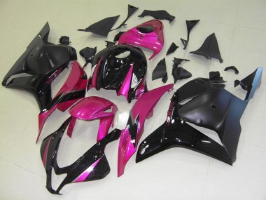 2009-2012 Honda CBR600RR Motorcycle Fairings - Pink Glossy Black Matte Black Canada Websites