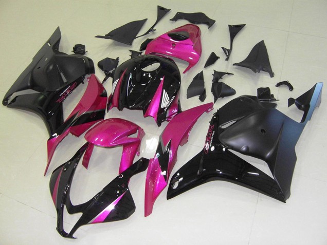 2009-2012 Honda CBR600RR Motorcycle Fairings - Pink Glossy Black Matte Black Canada Websites