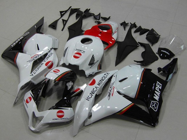 2009-2012 Honda CBR600RR Motorcycle Fairings - White Red Glossy Black Konica Minolta Canada Websites