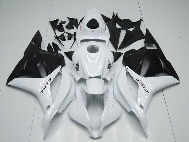2009-2012 Honda CBR600RR Motorcycle Fairing - White Matte Black Canada Websites