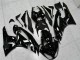 2009-2012 Kawasaki ZX6R Motorcycle Fairings - Glossy Black White Ninja Canada Websites