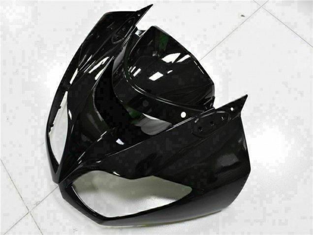 2009-2012 Kawasaki ZX6R Motorcycle Fairings - Glossy Black White Ninja Canada Websites