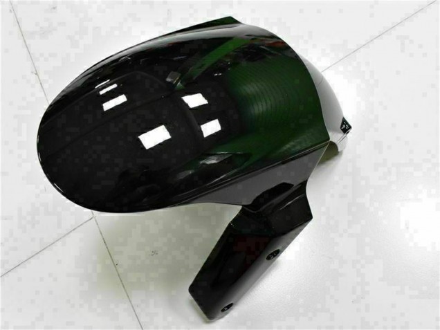 2009-2012 Kawasaki ZX6R Motorcycle Fairings - Glossy Black White Ninja Canada Websites