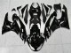 2009-2012 Kawasaki ZX6R Motorcycle Fairings - Glossy Black White Ninja Canada Websites