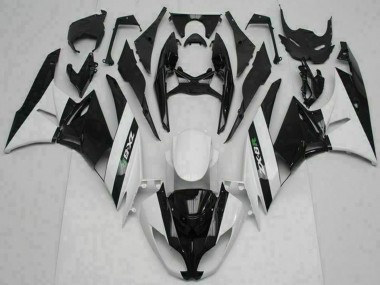 2009-2012 Kawasaki ZX6R Motorcycle Fairings - Glossy Black White Canada Websites