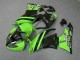 2009-2012 Kawasaki ZX6R Motorcycle Fairings - Green Glossy Black Elf Touch4 Bridgestone Canada Websites