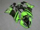 2009-2012 Kawasaki ZX6R Motorcycle Fairings - Green Glossy Black Elf Touch4 Bridgestone Canada Websites