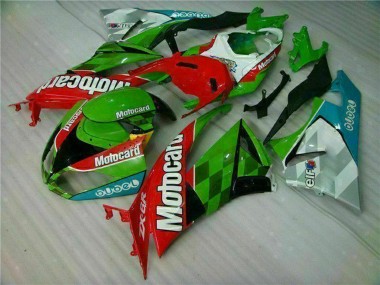 2009-2012 Kawasaki ZX6R Motorcycle Fairings - Green White Red Black Blue Motocard Canada Websites