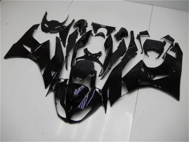 2009-2012 Kawasaki ZX6R Motorcycle Fairings - Glossy Black Canada Websites
