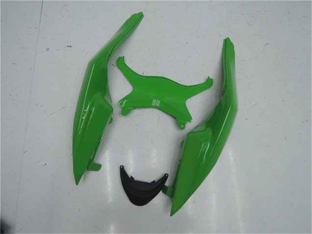 2009-2012 Kawasaki ZX6R Motorcycle Fairing Kits - Green Glossy Black Canada Websites