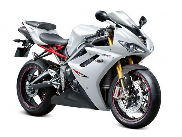 2009-2012 Triumph Daytona 675 Triple Motorcycle Fairings - Pearl White Black Canada Websites