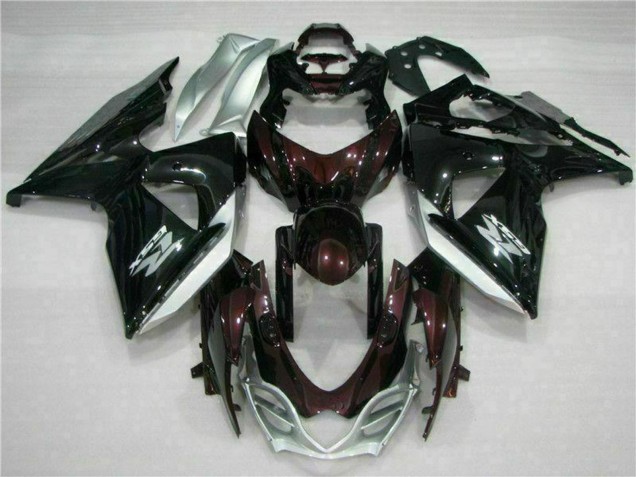 2009-2016 Suzuki GSXR 1000 Motorcycle Fairings - Glossy Black Silver White Canada Websites