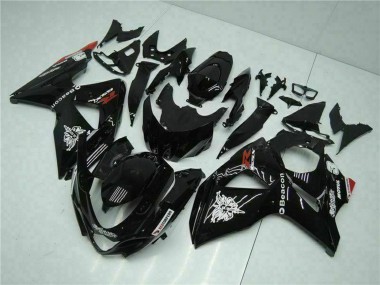 2009-2016 Suzuki GSXR 1000 Motorcycle Fairings - Glossy Black Red Beacon Motul Canada Websites