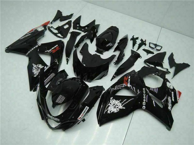 2009-2016 Suzuki GSXR 1000 Motorcycle Fairings - Glossy Black Red Beacon Motul Canada Websites