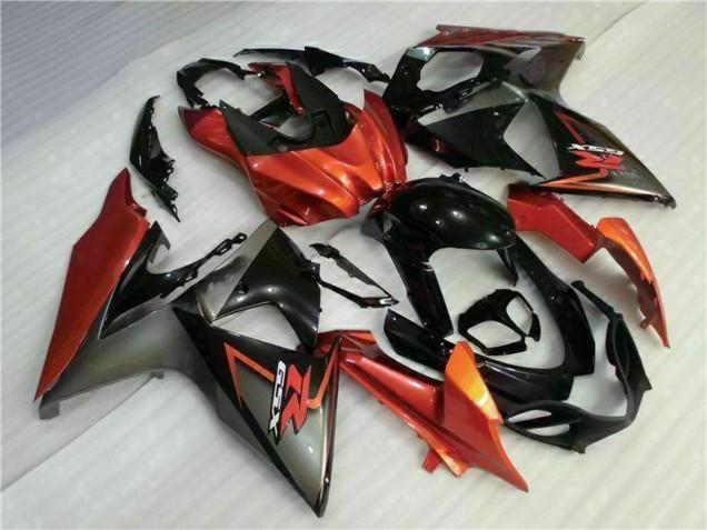 2009-2016 Suzuki GSXR 1000 Motorcycle Fairings - Orange Glossy Black Canada Websites