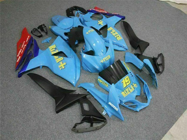 2009-2016 Suzuki GSXR 1000 Motorcycle Fairings - Blue Yellow Rizla 19 Red Canada Websites