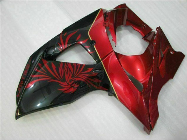 2009-2016 Suzuki GSXR 1000 Motorcycle Fairings - Red Glossy Black Canada Websites