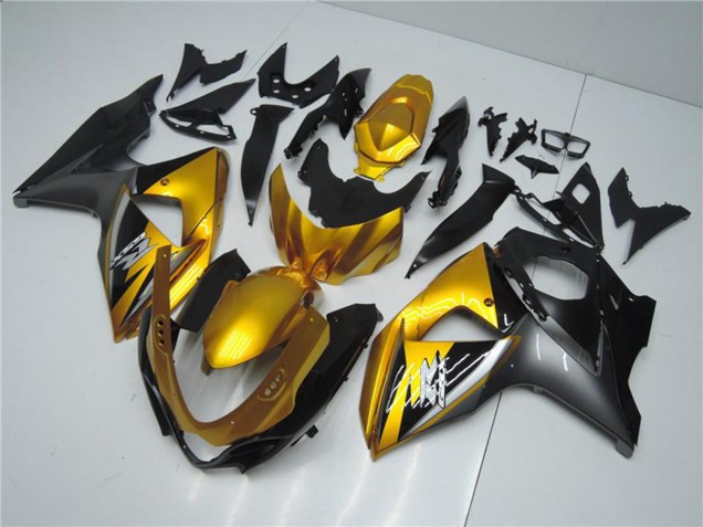2009-2016 Suzuki GSXR 1000 Motorcycle Fairings - Gold Matte Black Canada Websites