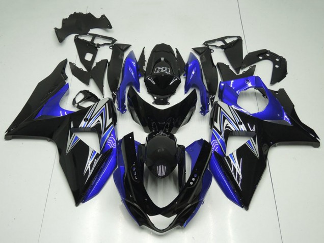 2009-2016 Suzuki GSXR 1000 Motorcycle Fairings - Glossy Black Blue Canada Websites