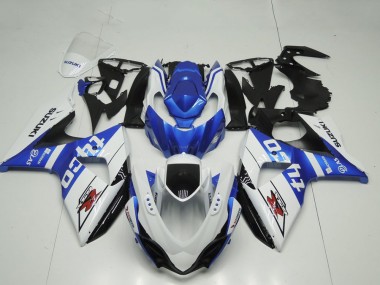 2009-2016 Suzuki GSXR 1000 Motorcycle Fairing - White Blue Black Tyco Canada Websites