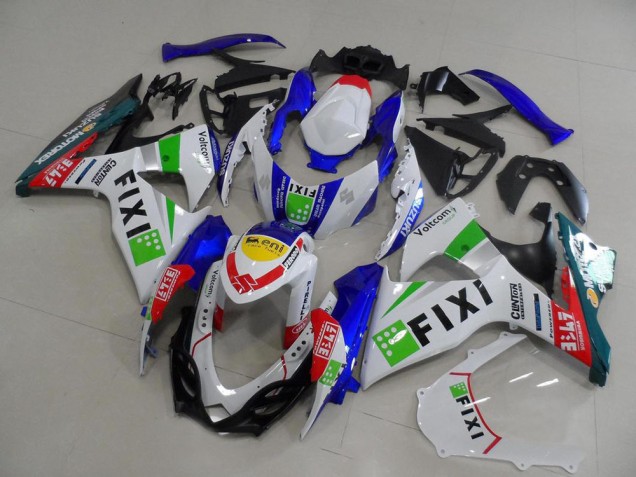 2009-2016 Suzuki GSXR 1000 Motorcycle Fairings - White Blue Green Yellow Red Fixi Canada Websites