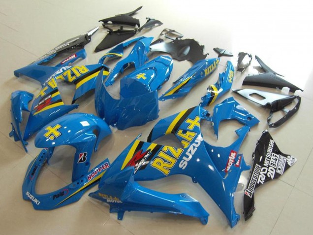 2009-2016 Suzuki GSXR 1000 Motorcycle Fairings - Blue Yellow Rizla Hopper Motul Canada Websites