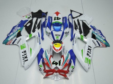 2009-2016 Suzuki GSXR 1000 Motorcycle Fairings - White Blue Red Yellow Green Fixi 41 Canada Websites