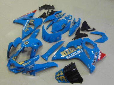 2009-2016 Suzuki GSXR 1000 Motorcycle Fairings - Blue Gold Rizla Motul Canada Websites