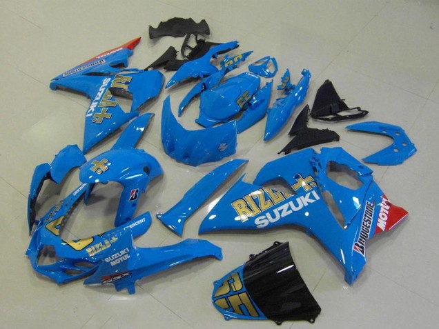 2009-2016 Suzuki GSXR 1000 Motorcycle Fairings - Blue Gold Rizla Motul Canada Websites