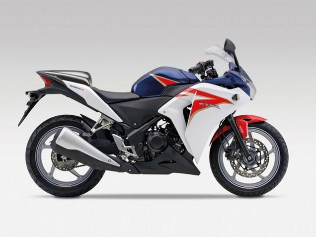 2011-2015 Honda CBR250RR Motorcycle Fairings - White Red Dark Blue Stripe Canada Websites