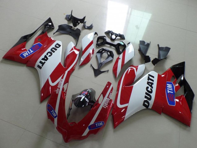 2011-2014 Ducati 1199 Motorcycle Fairings - White Red Tim Canada Websites