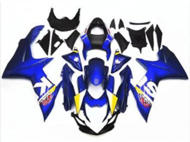 2011-2024 Suzuki GSXR 600/750 Motorcycle Fairing - Blue White Canada Websites
