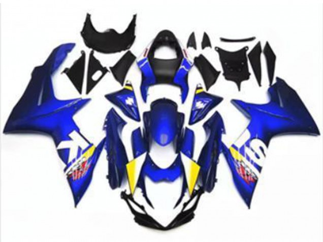 2011-2024 Suzuki GSXR 600/750 Motorcycle Fairing - Blue White Canada Websites