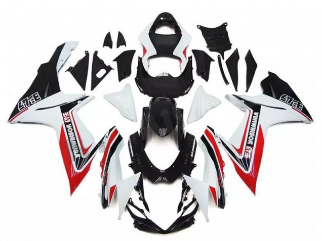 2011-2024 Suzuki GSXR 600/750 Motorcycle Fairings - White Red Black Alstare Canada Websites