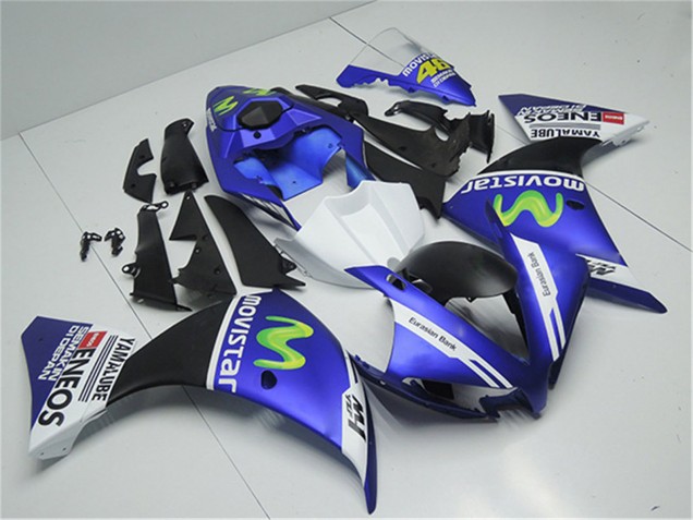 2012-2014 Yamaha YZF R1 Motorcycle Fairings - Blue White Black Green MoviStar Yamalube ENEOS Canada Websites