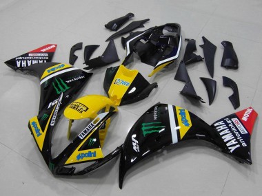 2012-2014 Yamaha YZF R1 Motorcycle Fairings - Yellow White Black Red Green Monster Canada Websites