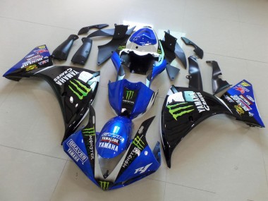 2012-2014 Yamaha YZF R1 Motorcycle Fairings - Blue White Glossy Black Green Graves Yamalube Monster Canada Websites