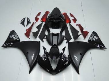 2012-2014 Yamaha YZF R1 Motorcycle Fairings - Glossy Black Matte Black Red Canada Websites