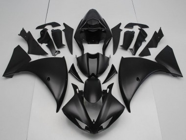 2012-2014 Yamaha YZF R1 Motorcycle Fairings - Matte Black Canada Websites