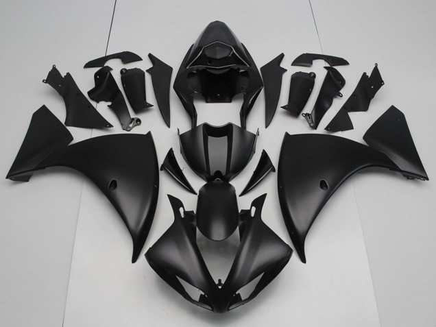 2012-2014 Yamaha YZF R1 Motorcycle Fairings - Matte Black Canada Websites