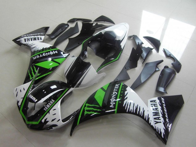 2012-2014 Yamaha YZF R1 Motorcycle Fairings - White Black Green Monster Canada Websites